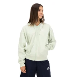 Adidas Sportswear Essentials Multi-Colored Logo Loose Fit Full Zip Sweatshirt