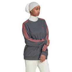 Adidas Sportswear Essentials Studio Lounge 3 Stripes Sweatshirt -Modaa Clothing Shop adidas sportswear essentials studio lounge 3 stripes sweatshirt 3