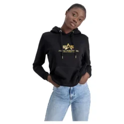 Alpha Industries New Basic Holografic Print Hoodie -Modaa Clothing Shop alpha industries new basic holografic print hoodie 2