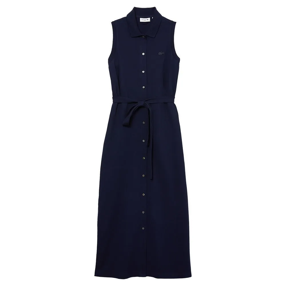 Lacoste EF1107 Sleeveless Midi Dress 3 Lacoste EF1107 Sleeveless Midi Dress - Image 3