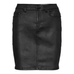 Noisy May Be Callie Chic Coated BG High Waist Skirt -Modaa Clothing Shop noisy may be callie chic coated bg high waist skirt 2