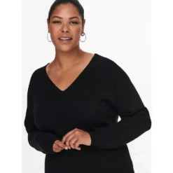 ONLY CARMAKOMA Esly V Neck Long Sleeve Dress 10 ONLY CARMAKOMA Esly V Neck Long Sleeve Dress -Modaa Clothing Shop only carmakoma esly v neck long sleeve dress 4