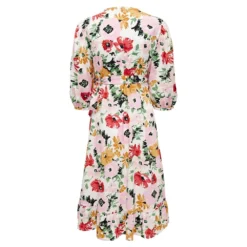 ONLY Olivia Wrap Midi 3/4 Sleeve Dress 7 ONLY Olivia Wrap Midi 3/4 Sleeve Dress -Modaa Clothing Shop only olivia wrap midi 3 4 sleeve dress 3