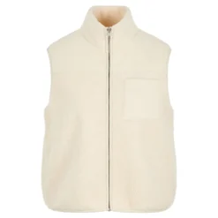 Pieces Sadie Teddy Vest -Modaa Clothing Shop pieces sadie teddy vest 2