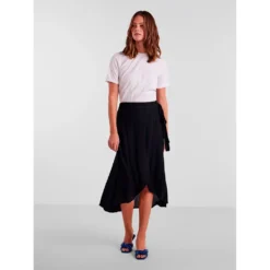 Pieces Tala Wrap Long Skirt -Modaa Clothing Shop pieces tala wrap long skirt 3