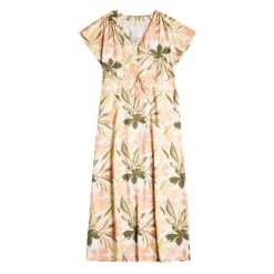 Roxy Dynamite Girl Again Short Sleeve Long Dress