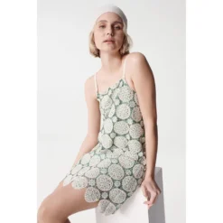 Crochet Short Dress -Modaa Clothing Shop salsa jeans crochet short dress 4