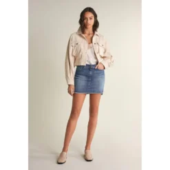 Push Up Shape Up Mini Skirt -Modaa Clothing Shop salsa jeans push up shape up mini skirt 3