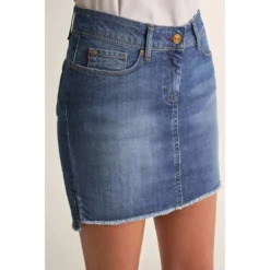 Push Up Shape Up Mini Skirt -Modaa Clothing Shop salsa jeans push up shape up mini skirt 4