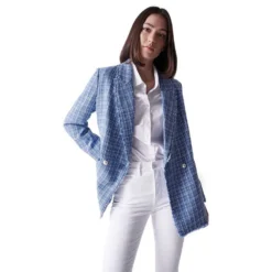 Tweed Double Breast Blazer