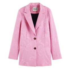 Scotch & Soda Jacquard Single Breasted Blazer