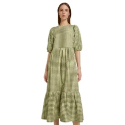 Tom Tailor Checked Midi Dress -Modaa Clothing Shop tom tailor checked midi dress 3