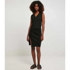 URBAN CLASSICS Knitted Sleeveless Short Dress -Modaa Clothing Shop urban classics knitted sleeveless short dress 4