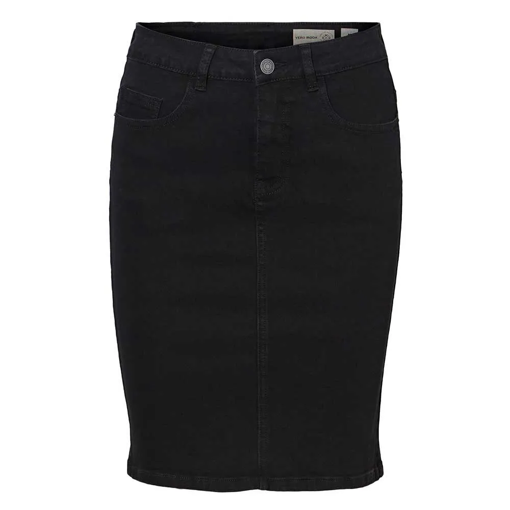 Vero Moda Hot Nine HW Denim Pencil Noos CI Skirt 1 Vero Moda Hot Nine HW Denim Pencil Noos CI Skirt