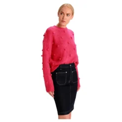 Plastron Denim Skirt