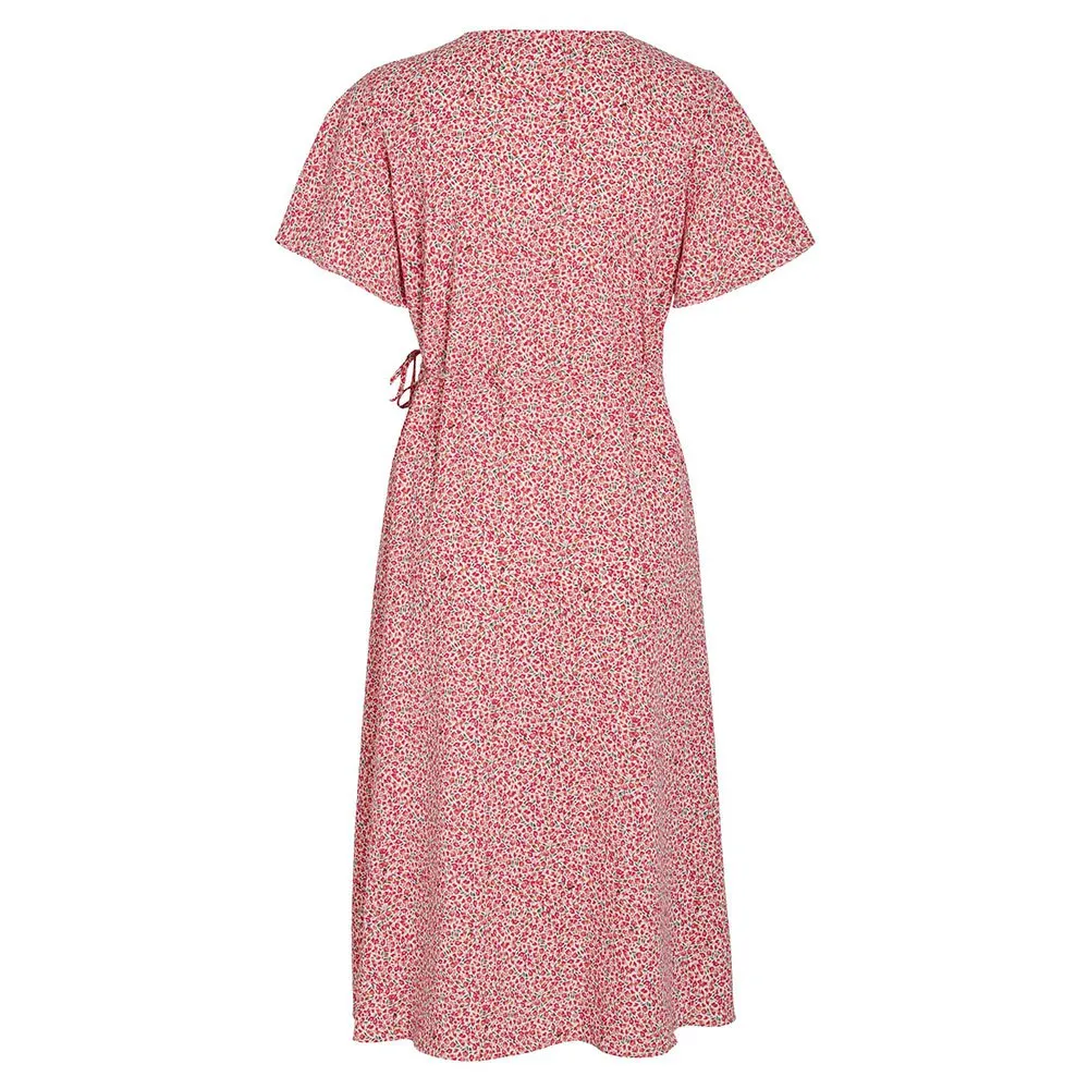 Vila Loe Short Sleeve Wrap Midi Dress 2 Vila Loe Short Sleeve Wrap Midi Dress - Image 2