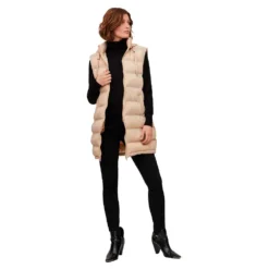 Vila Trish New Padded Long Vest -Modaa Clothing Shop vila trish new padded long vest 6