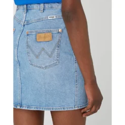 Wrangler W22V68177 Mom Denim Skirt 7 Wrangler W22V68177 Mom Denim Skirt -Modaa Clothing Shop wrangler w22v68177 mom denim skirt 3